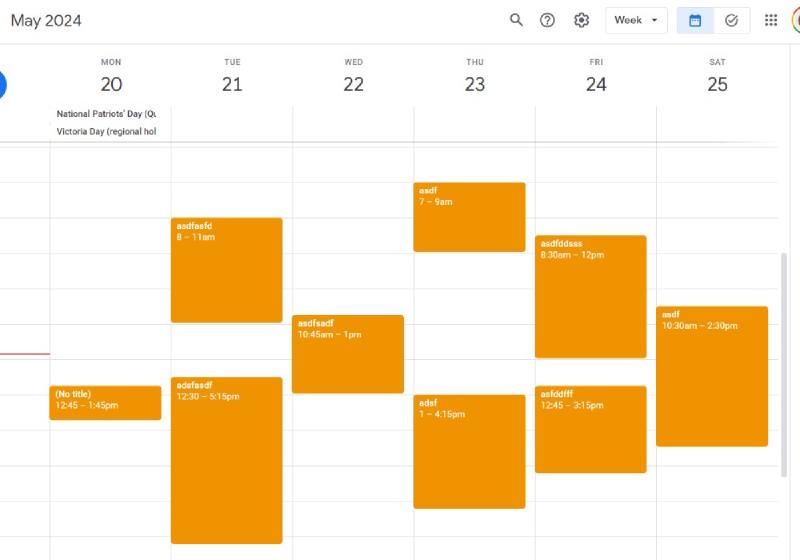 Friend #2's Calendar