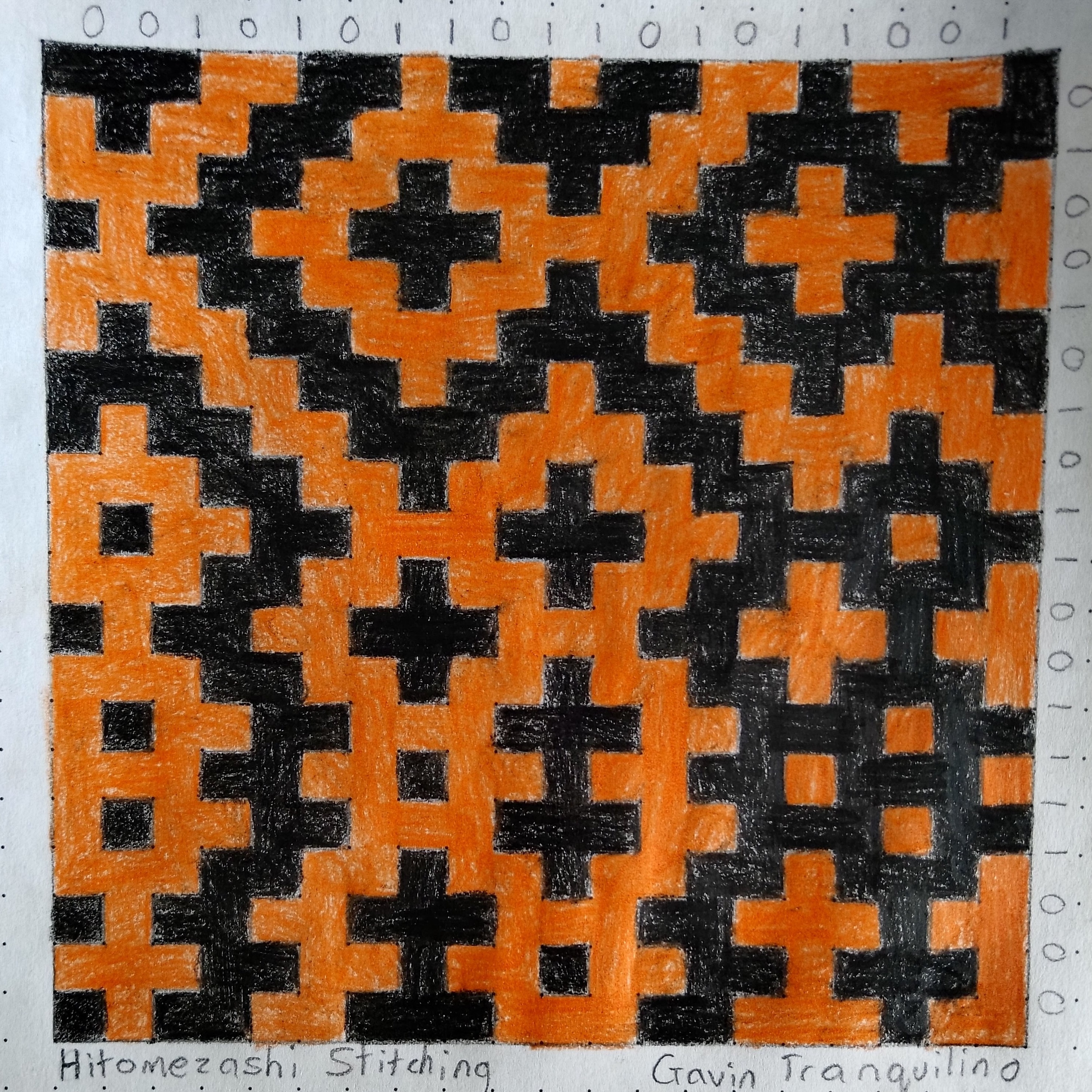 Sashiko <br> Hitomezashi Stitching project preview