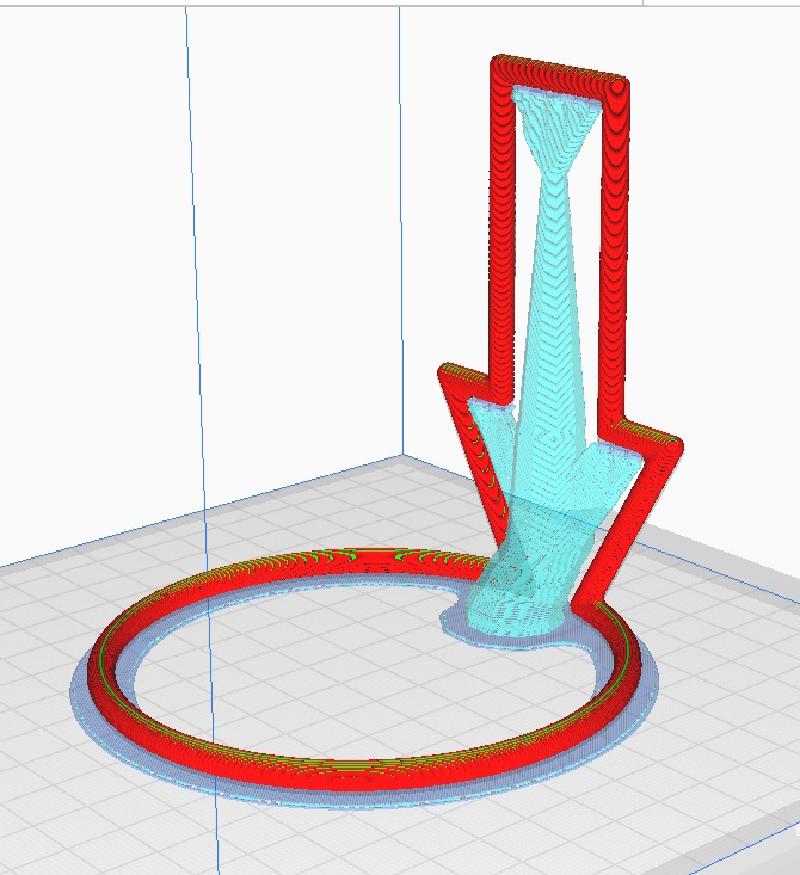 Slicer Preview with Supports