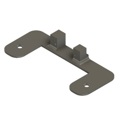 the 3D model of the servo bracket